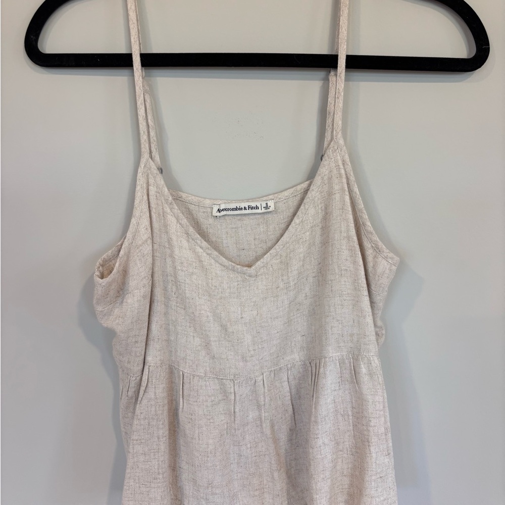 Abercrombie & Fitch Women's Cream Tank Top - Size S